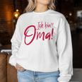 Women's Ich Bin Oma Werden Zur Oma Befördert Ich Bin Oma Werden Zur Oma S Sweatshirt Frauen Lustige Geschenke