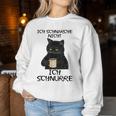 Women's Kat Ich Schnnarche Nicht Ich Purre Gray Sweatshirt Frauen Lustige Geschenke