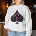 Women's Queen Of Spades Hot Wife Swinger Sweatshirt Frauen Lustige Geschenke