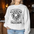 Women's Reich Mir Die Oxygen Bottle Diving Queen Sweatshirt Frauen Lustige Geschenke