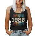 38 Cumpleaños Hombres 38 Años Retro Es Nacidos En 1986 Camiseta sin mangas para mujer