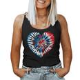 4Th July Heart Tie Dye American Usa Flag Boys Girls Women Tank Top