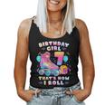 7Th Birthday Girl 7 Years Roller Skates Number 7 Women Tank Top