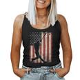 American Flag Baseball Player For Boys Girls Women Women Tank Top