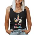 Arcobaleno Unicorn Nicole Abbigliamento Personalizzato Nome Regalo Per Le Ragazze Canotta da donna