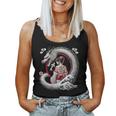 Arte Del Tatuaje De Geisha Y Dragón Cuello Camiseta sin mangas para mujer