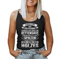 Axe Saying Saw Chainsaw Woodcutter Meister Der Falltechnik Tank Top Frauen