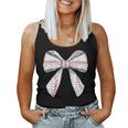 Baseball Mom Coquette Bow Baseball Mama Women Tank Top