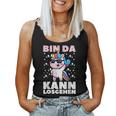 Bin Da Kann Losgehen Cute Unicorn Girls Women Tank Top Frauen