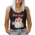Boo Jour Ghost French Teacher Vintage Teacherlife Groovy Women Tank Top