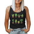 Cactus Del Mundo Cactus Suculentas Camiseta sin mangas para mujer