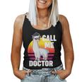 Call Me Doctor Lama Llama Documento Diseño De Doctor Camiseta sin mangas para mujer