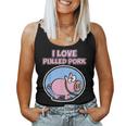 Camicia Di Maiale Tirata Per Uomini E Donne I Love Pulled Pork Canotta da donna