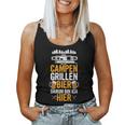 Camping Barbecue Beer Darum Bin Ich Hier Camping S Tank Top Frauen