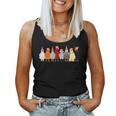 Christmas Chicken Squad Cute Chicken Farm Animals Women Tank Top