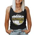 Columbus Skyline Columbus Soccer Lover Mom Dad Futbol Women Tank Top