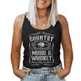 Country Music And Whiskey Divertente Bourbon Che Dice Scotch Regalo Canotta da donna