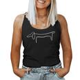 Dachshund Single Line Dog Owner Mummy Tank Top Frauen