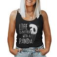 Das Leben Ist Besser Mit Eine Panda Bear Tank Top Frauen