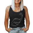 Dinosaur Girls Dino Long Neck Cute Tank Top Frauen