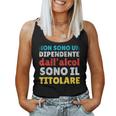 Divertenti Con Frasi Ironiche Sarcastiche Regalo Uomo Alcol Canotta da donna