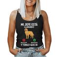 Divertido Perros Mi Jefe Está Llamando Y Tengo Que Ir Perro Camiseta sin mangas para mujer