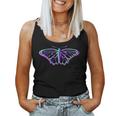 Donna Farfalla Psichedelicaiolaerde Boho Silhouette Con Collo A Canotta da donna