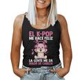 El K-Pop Me Hace Feliz Kpop Musik Cuello Camiseta sin mangas para mujer