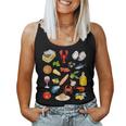 Estate Italiana Sardine Pesce In Scatola Pomodoro Ragazza Amante Del Cibo Canotta da donna