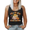 Fall In Love With Reading Book Autumn Pumpkins And Teachers Women Tank Top