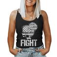 Fight 1776 Messy Bun American Women Tank Top
