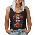 Fleur Dia De Los Muertos La Catrina Jour Des Morts Débardeur pour femme