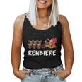 Beer Christmas Reindeer Santa Tank Top Frauen