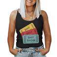 Sarcastic Retro Tickets To The Shit Show Women Tank Top
