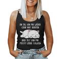 Slope Slogan Cat Sleep Women's Tank Top Frauen