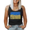 Girasol Bandera Ucrania Lindo Floralintage Ucrania Camiseta sin mangas para mujer