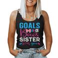 Goals Or Bows Sister Loves You Baby Gender Reveal Pregnancy Women Tank Top