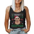 Golden Retrievers Merry Christmas Woofmas Dog Lover Mom Dad Women Tank Top