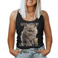 Guten Morgen Ganz Dünnes Ice Evil Cat & Coffee Tank Top Frauen