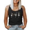 Halloween Dancing Skeleton Ballerina Ballet Girl Women Tank Top