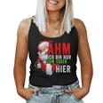 Ich Bin Nur Zum Essen Hier Christmas Women Tank Top Frauen