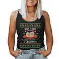 Just A Girl Who Loves Pomeranians & Christmas Ugly Sweater Women Tank Top