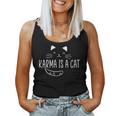 Karma Is A Cat Music Lover Fan Cat Cadeau Pour Les Amoureux Des Chats Débardeur pour femme