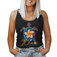 Kauai Hawaii Hawaiian Tie Dye Sea Turtle Vacation 2024 Women Tank Top