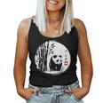 Kawaii Panda Ink Japanese Streetwear Novelty Panda Women Tank Top