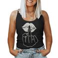 Kiss Finger Middle Finger Sign And Women's Tank Top Frauen