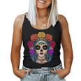 Linda Flor La Catrina Camiseta Sin Mangas – Ligera Y Fresca Para Día De Muertos