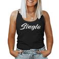 Lettering Single Partnersuche Women's Tank Top Frauen