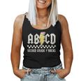 Lightning Abcd Teacher Kid Second Grade Rocks Back To School Women Tank Top