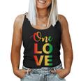 Love One Rasta Reggae Hipster Jamaica Vacation Women Tank Top
